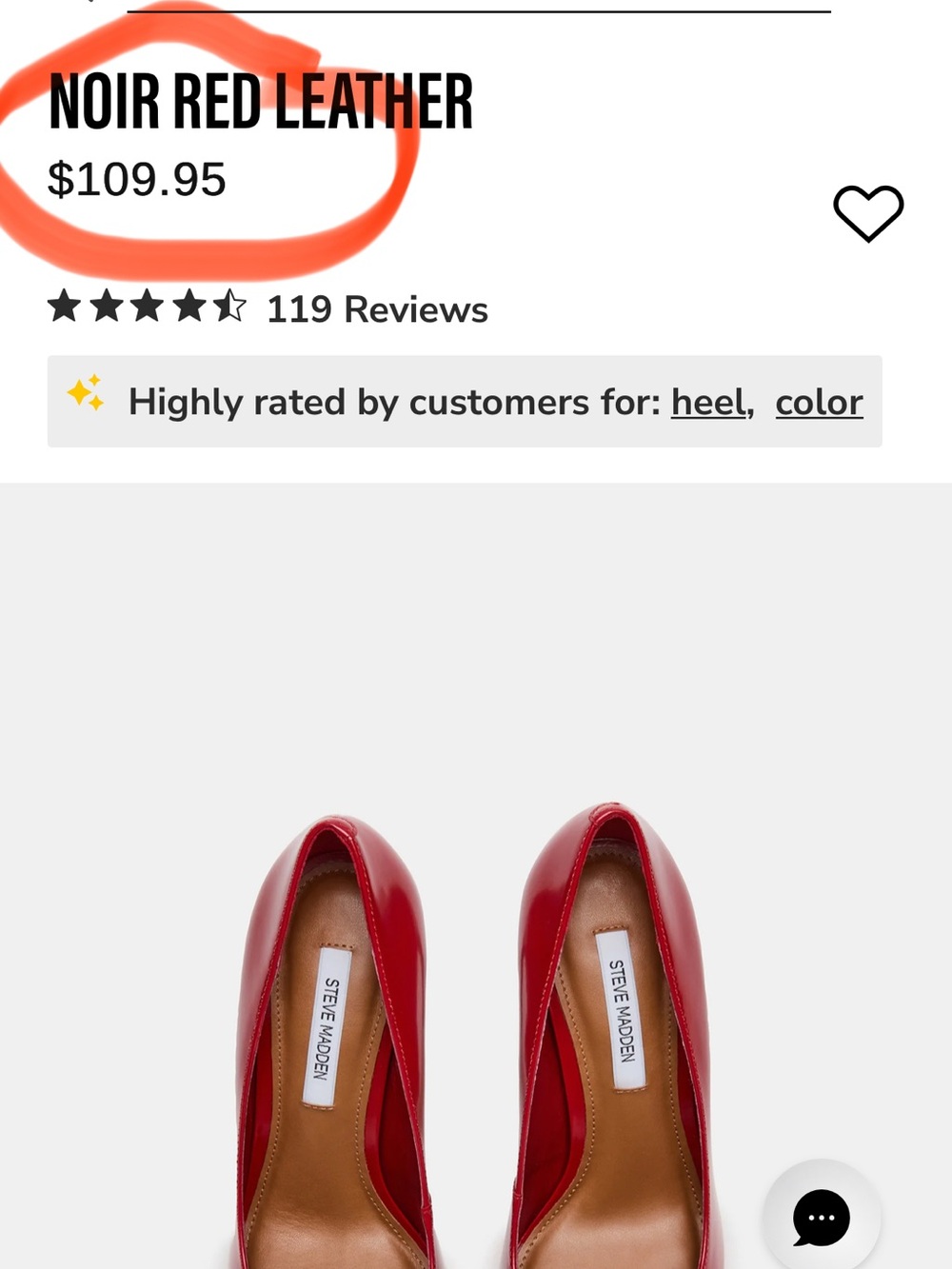 Steve Madden Noir Red Patent Pumps